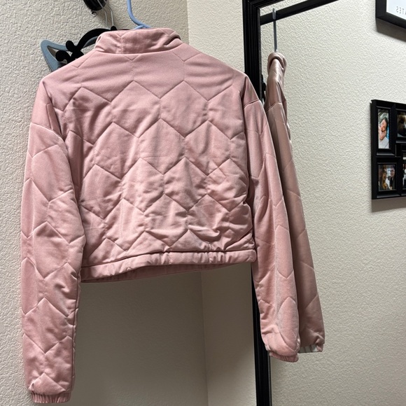 adidas Pink Teddy Jacket - Picture 2 of 2